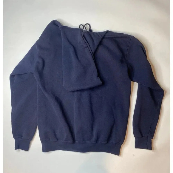 VINTAGE Disney Sweater Hoodie Blue Full Zip Long Sleeve Men M Made In USA 90s - Picture 9 of 9